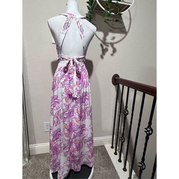 Able the Label for Anthropologie open back floral maxi dress, sz S NWT - Picture 6 of 11